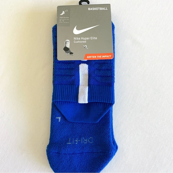 Nike Hyper Elite Cushioned Basketball Socks Men’s L - Picture 5 of 10